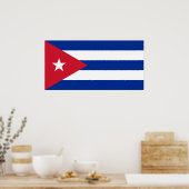 Poster Drapeau mondial de Cuba (Cuisine)