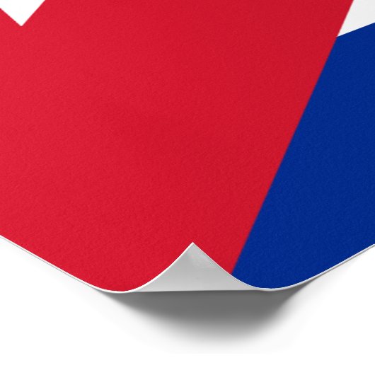 Poster Drapeau mondial de Cuba (Coin)