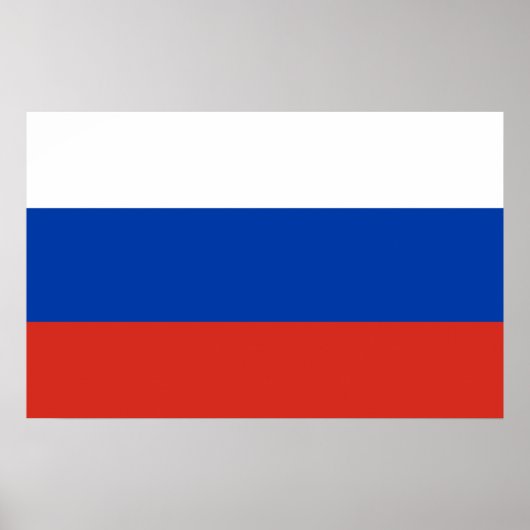 Poster Drapeau mondial de Russie (Devant)