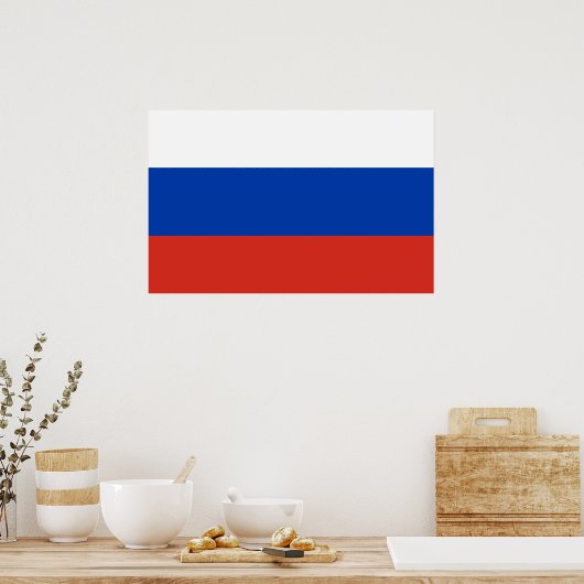 Poster Drapeau mondial de Russie (Cuisine)