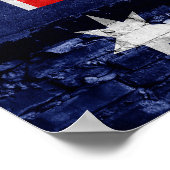 Poster Drapeau mural australien (Coin)