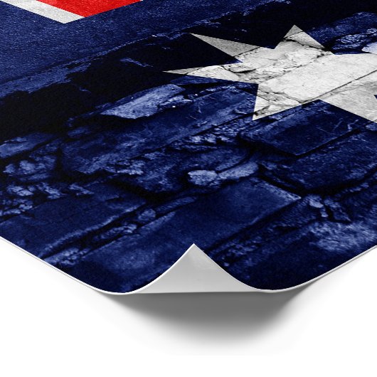 Poster Drapeau mural australien (Coin)