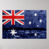 Poster Drapeau mural australien (Devant)