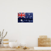 Poster Drapeau mural australien (Cuisine)