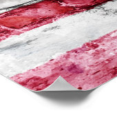 Poster Drapeau mural en brique des États-Unis d'Amérique (Coin)