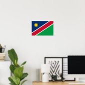 Poster Drapeau Namibie (Bureau à domicile)