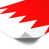 Poster Drapeau national de Bahreïn (Coin)