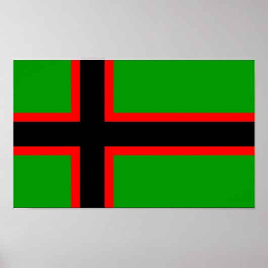 Poster Drapeau national de Karelia (Devant)