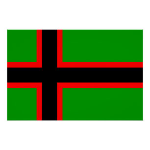 Poster Drapeau national de Karelia