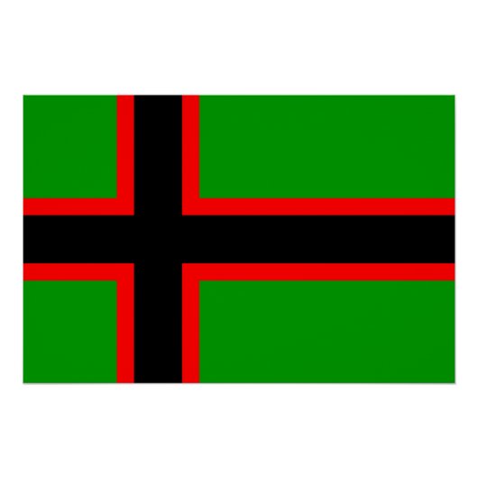 Poster Drapeau national de Karelia (Devant)