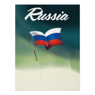 Poster Drapeau national de la Russie