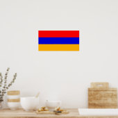 Poster Drapeau national de l'Arménie (Cuisine)