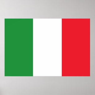 Poster Drapeau national d'Italie