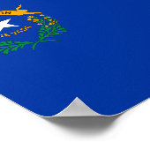 Poster Drapeau national du Nevada (Coin)