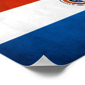 Poster Drapeau national du Paraguay (Coin)