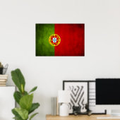 Poster drapeau national du Portugal (Bureau à domicile)