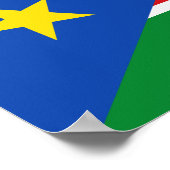 Poster Drapeau national du Soudan du Sud (Coin)