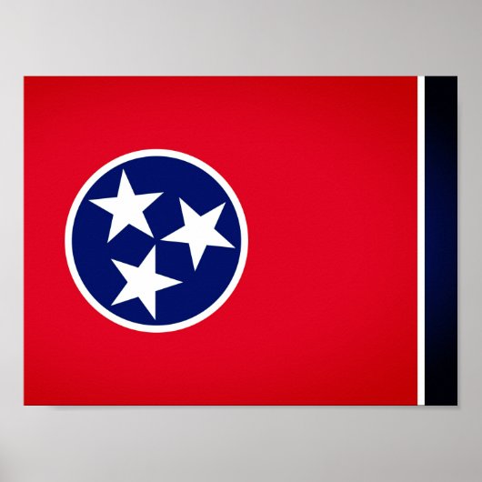 Poster Drapeau national du Tennessee (Devant)