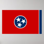 Poster Drapeau national du Tennessee (Devant)