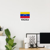 Poster drapeau national du Venezuela (Bureau à domicile)