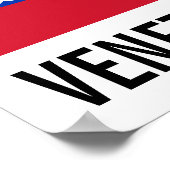Poster drapeau national du Venezuela (Coin)