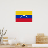 Poster drapeau national du Venezuela (Cuisine)