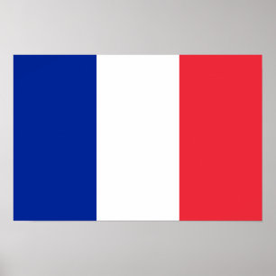 Poster Drapeau national français