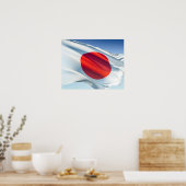 Poster Drapeau national japonais (Cuisine)