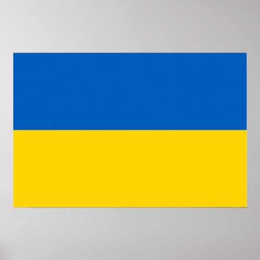 Poster Drapeau national ukrainien (Devant)