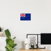 Poster Drapeau néo-zélandais (Bureau à domicile)