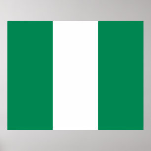 Poster Drapeau nigérian