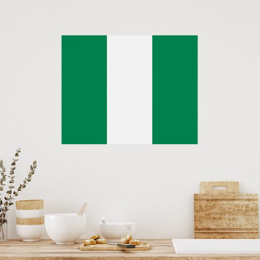 Poster Drapeau nigérian (Cuisine)