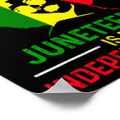 Poster Drapeau Noir Africain-Américain Libre (Coin)