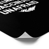 Poster Drapeau non masqué non muselé non vacciné non effr (Coin)