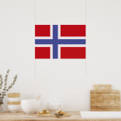 Poster Drapeau norvégien (Cuisine)
