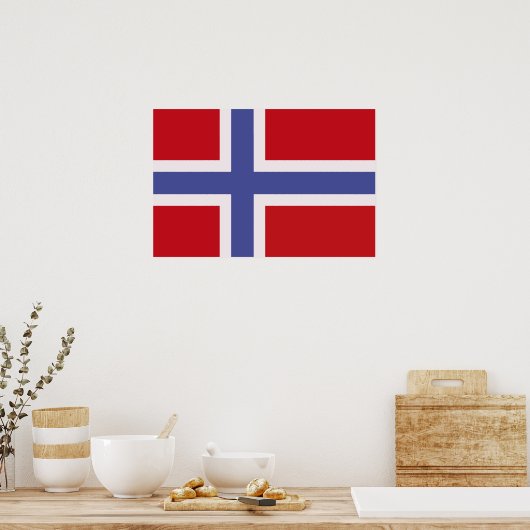 Poster Drapeau norvégien (Cuisine)
