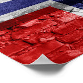 Poster Drapeau norvégien (Coin)