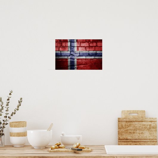 Poster Drapeau norvégien (Cuisine)
