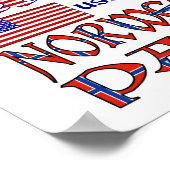 Poster Drapeau norvégien (Coin)