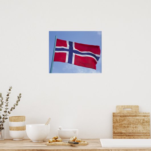 Poster Drapeau norvégien RF) (Cuisine)