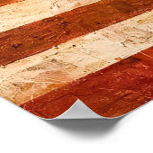 Poster Drapeau Notre-Dame de Guadalupe & États-Unis (Coin)