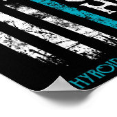 Poster Drapeau nous guerrier du cancer (Coin)