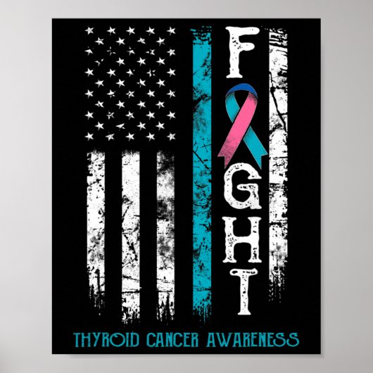 Poster Drapeau nous guerrier du cancer (Devant)
