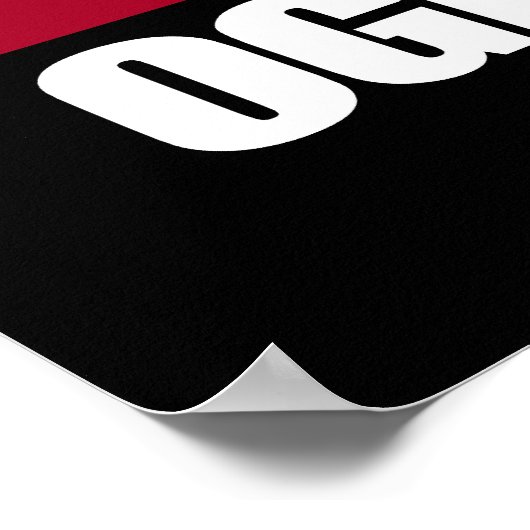 Poster Drapeau Oglala Lakota (Coin)