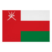 Poster Drapeau Oman (Devant)