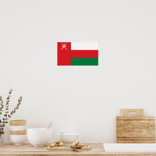 Poster Drapeau Oman (Cuisine)