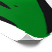 Poster Drapeau ondulé italien (Coin)