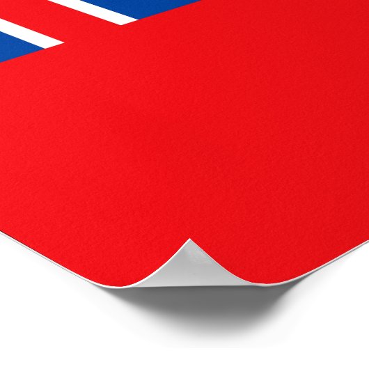 Poster Drapeau ONTARIO (Coin)