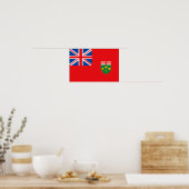 Poster Drapeau ONTARIO (Cuisine)