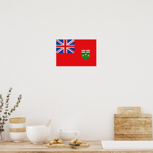 Poster Drapeau ONTARIO (Cuisine)